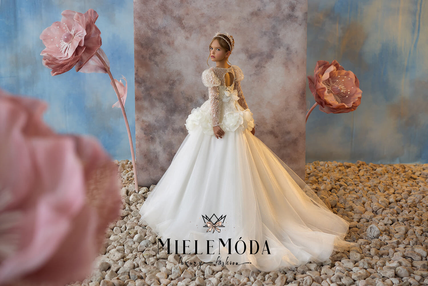 Aurora Bloom Couture Communion Dress