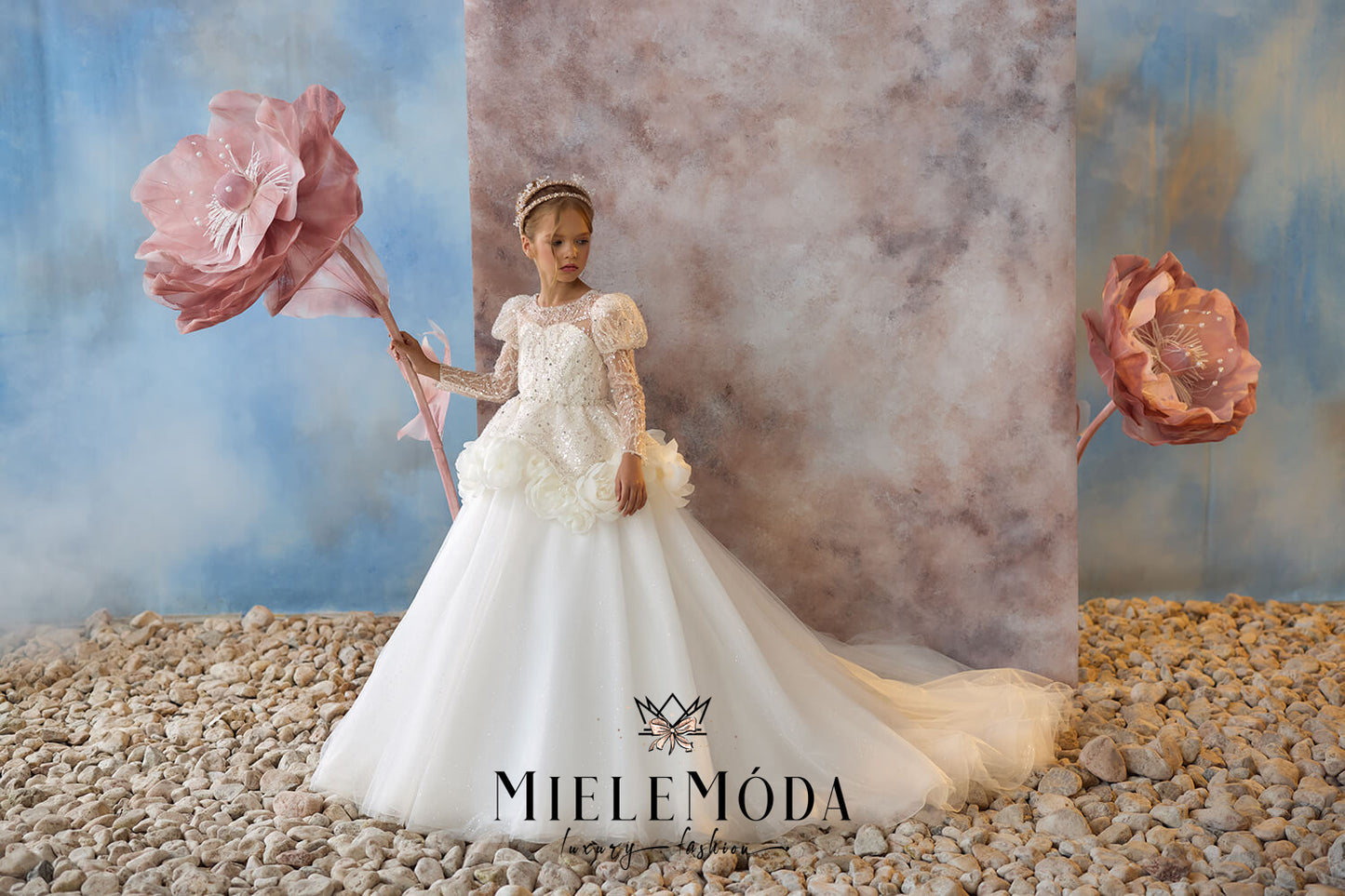 Aurora Bloom Couture Communion Dress