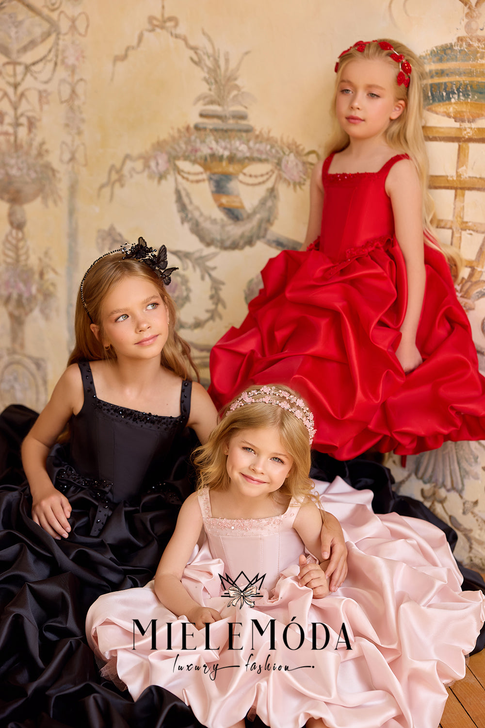 Bal du Château Couture Beaded Flower Girl Dress