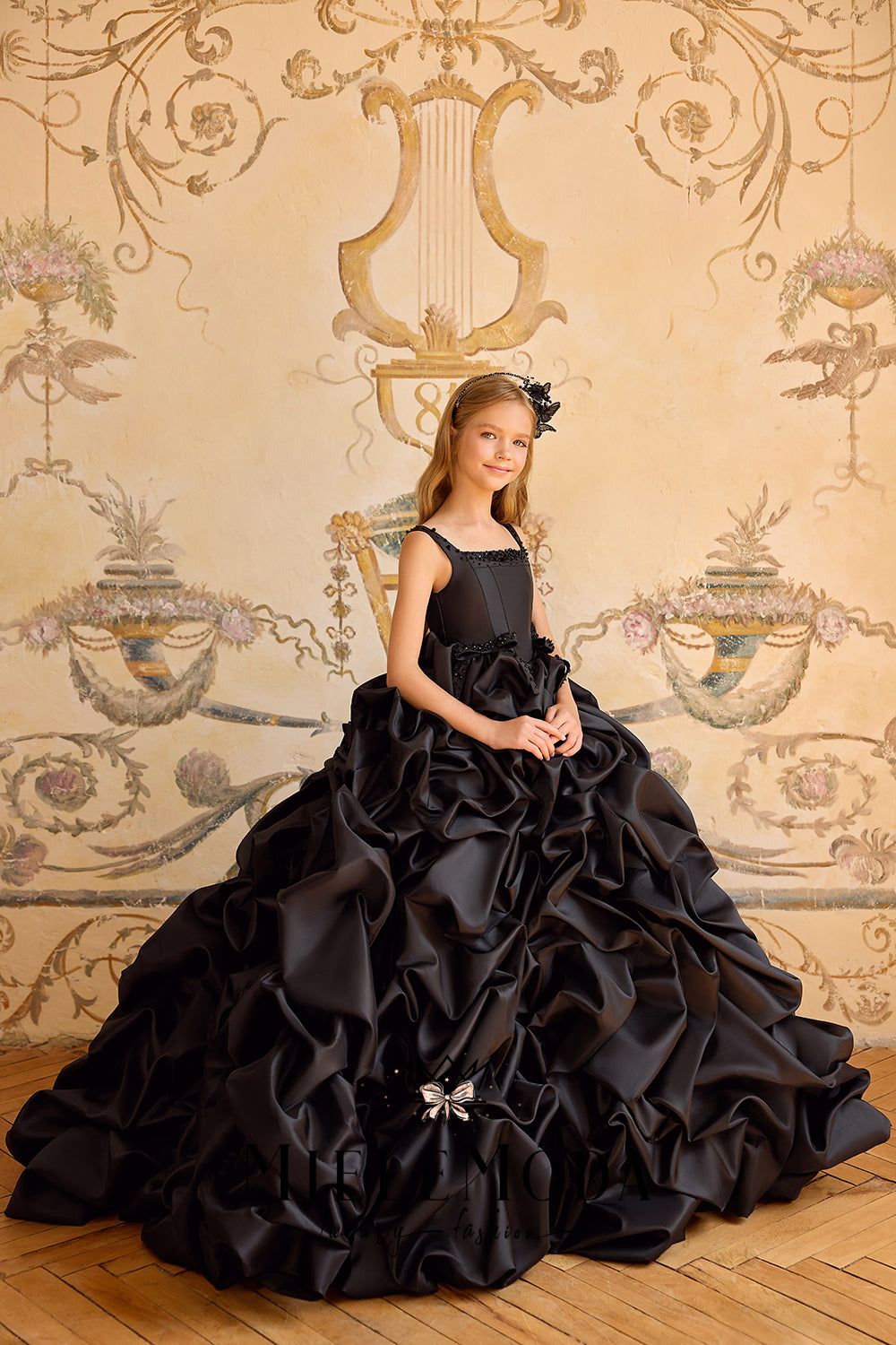 Bal du Château Couture Beaded Flower Girl Dress