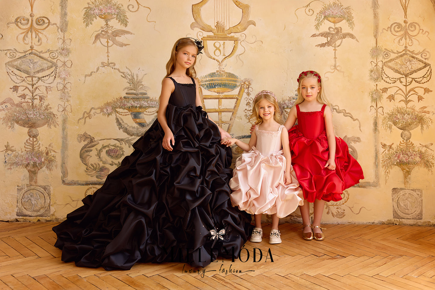 Bal du Château Couture Beaded Flower Girl Dress