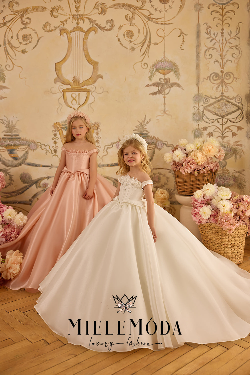 Belle Amour Couture Flower Girl Dress - Miele Moda Luxury Fashion Belle Amour Couture Flower Girl Dress - Miele Moda Luxury Fashion