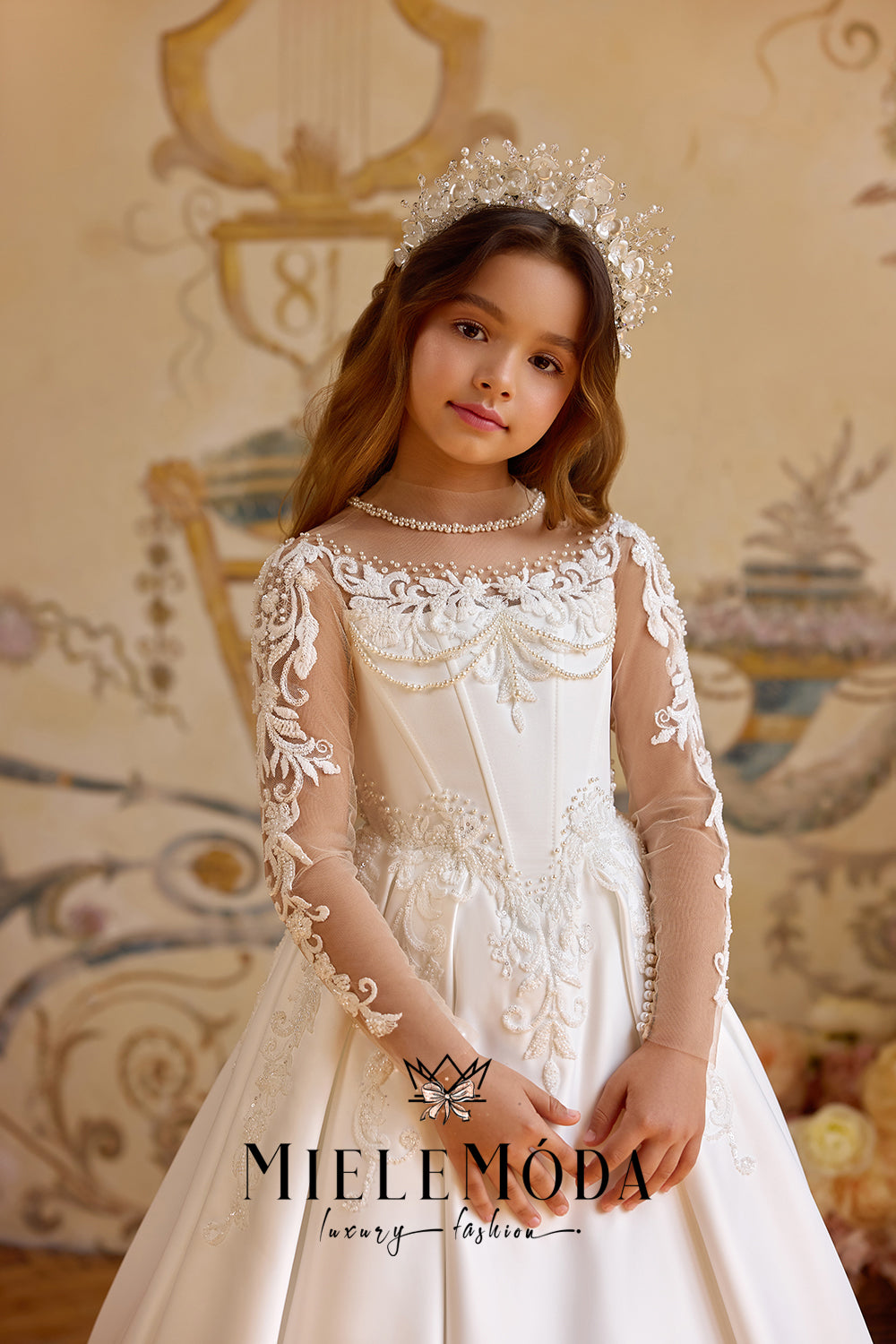 Belle de Château Couture Flower Girl Communion Dress