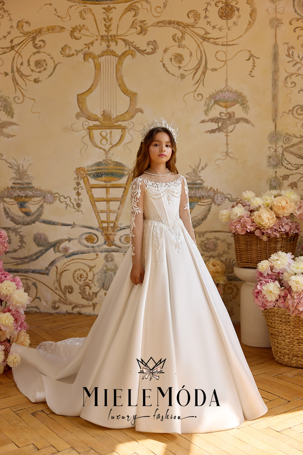 Belle de Château Couture Flower Girl Communion Dress