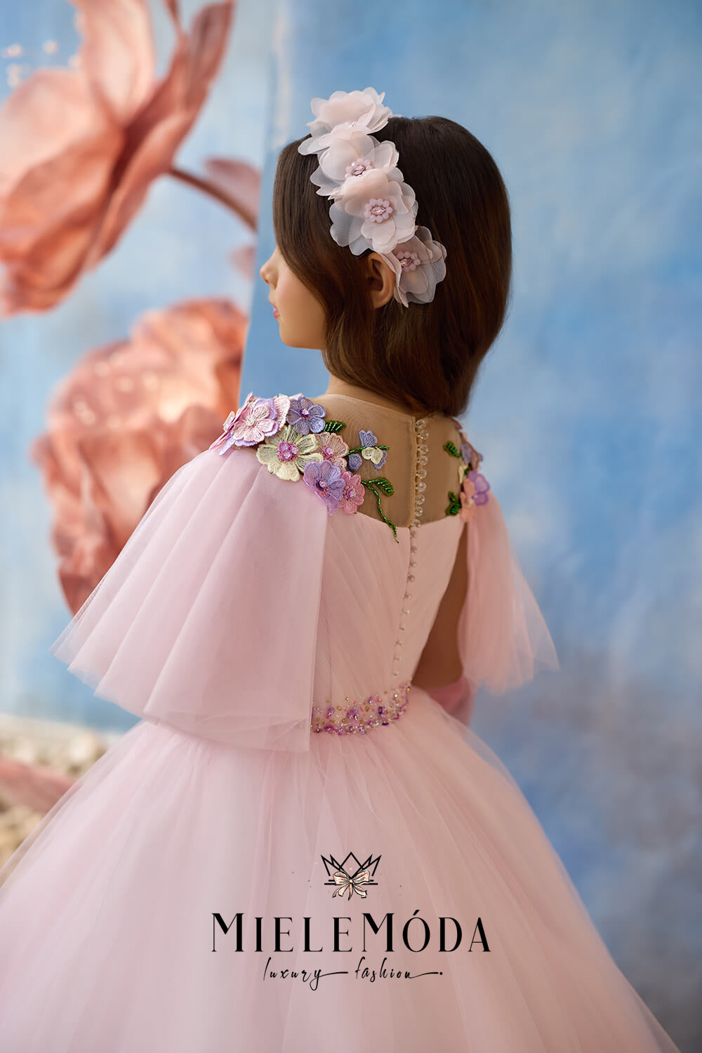 Blossom Glow Couture Flower Girl Dress