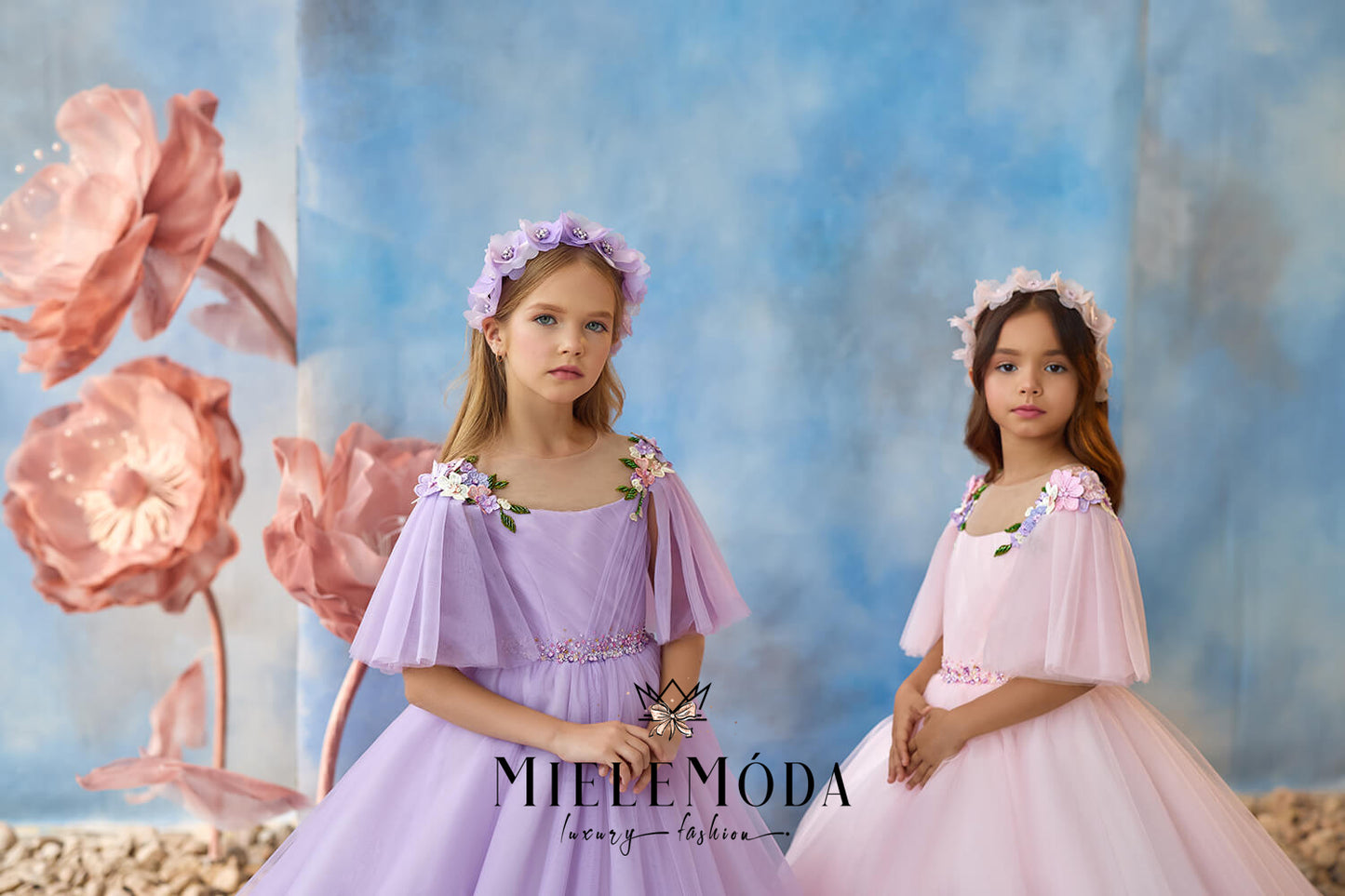 Blossom Glow Couture Flower Girl Dress
