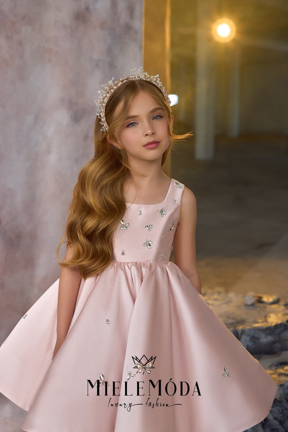 Blossom Grace Luxury Flower Girl Party Dress