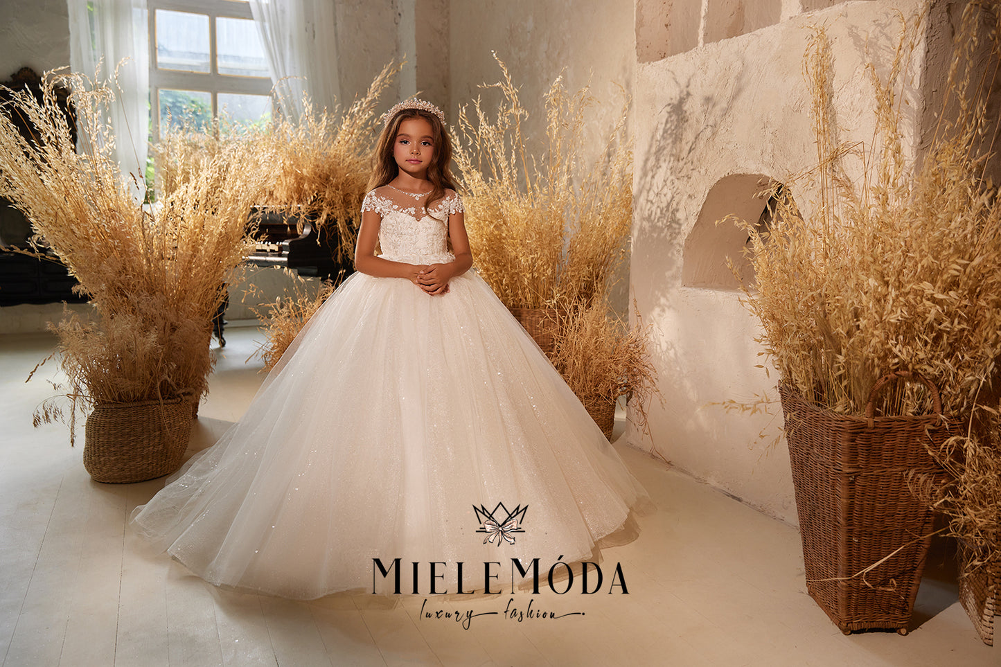 Bryony Luxury Couture Flower Girl Dress