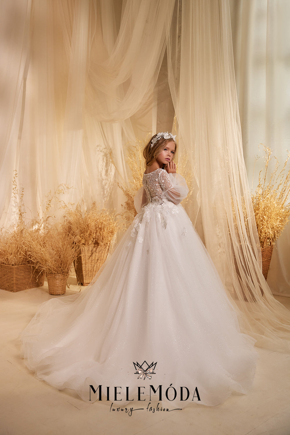 Camellia Luxury Couture Flower Girl Dress