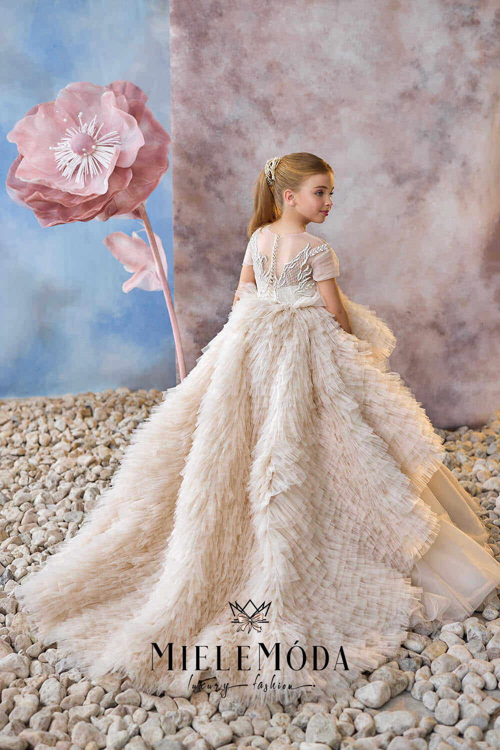 Celestial Dream Luxury Flower Girl Dress Miele Moda Luxury Fashion
