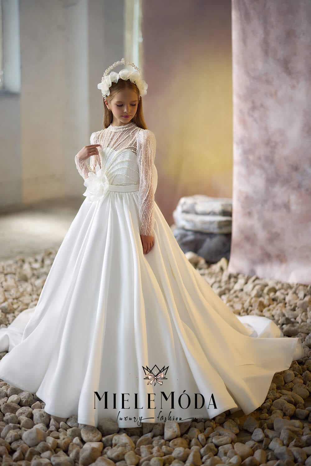 Celestial Lace First Communion Dress