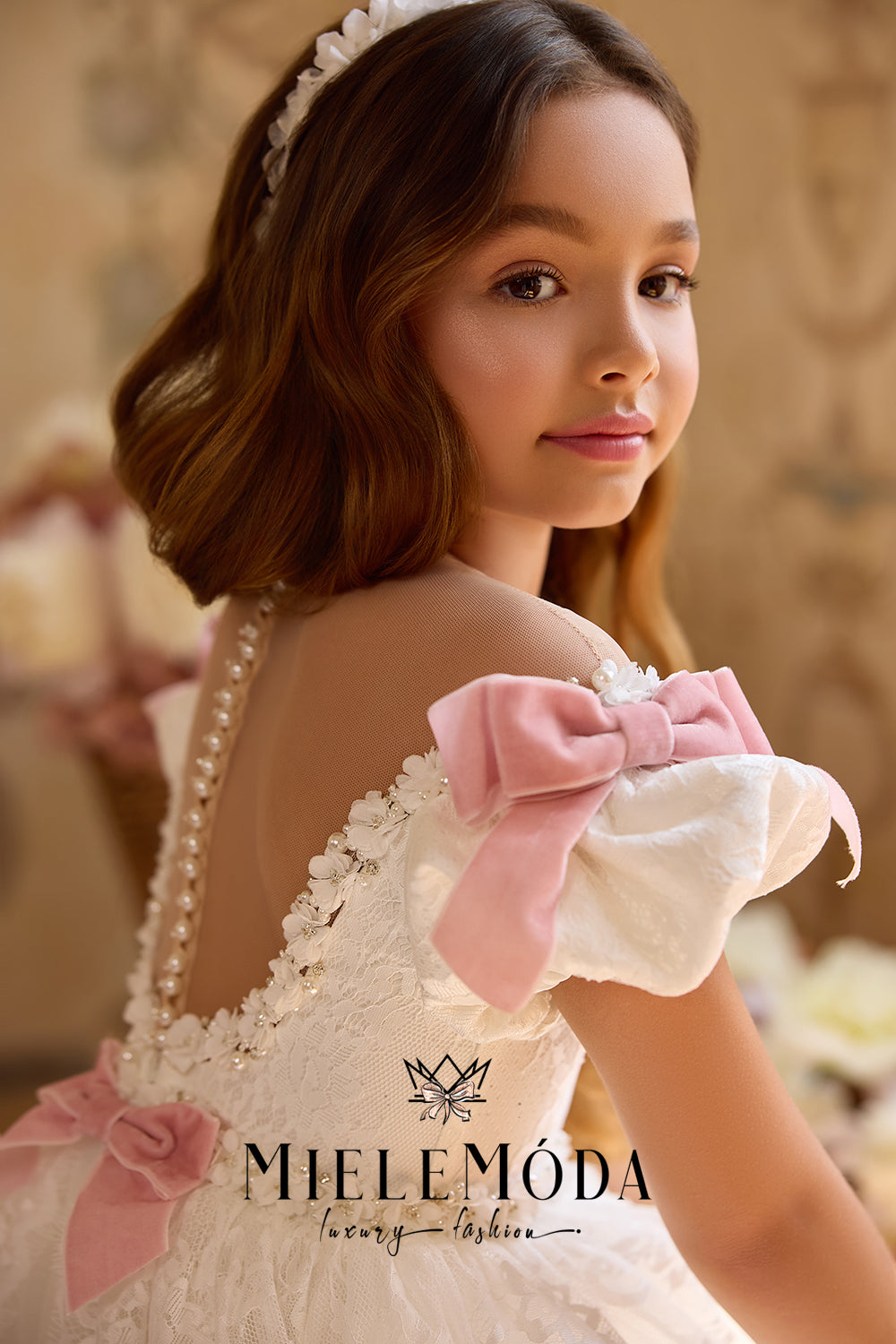 Château Rosette Luxury Flower Girl Dress