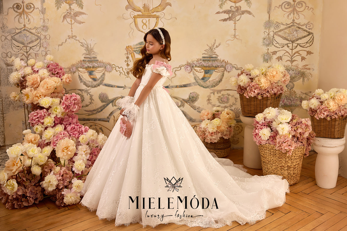 Château Rosette Luxury Flower Girl Dress