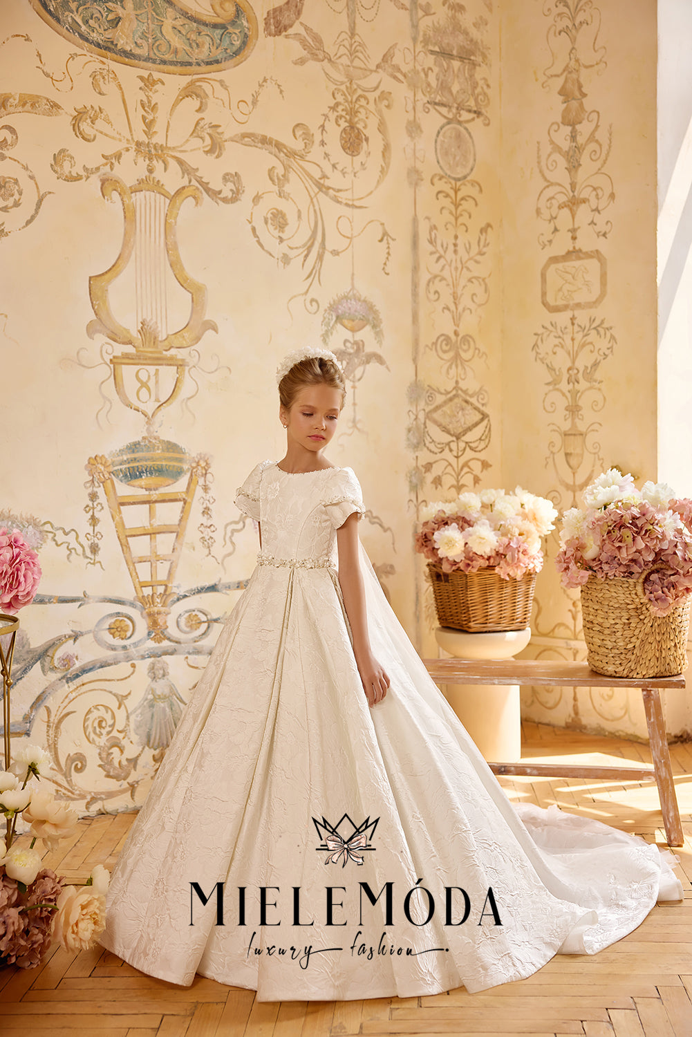 Colette Grace Couture Flower Girl Communion Dress