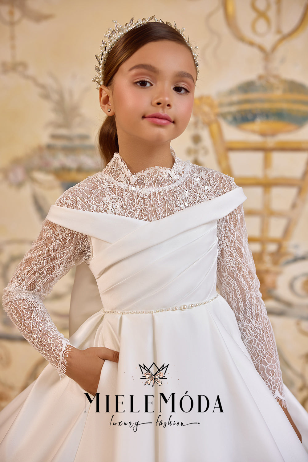 Couronne de Fleur Luxury First Communion Dress