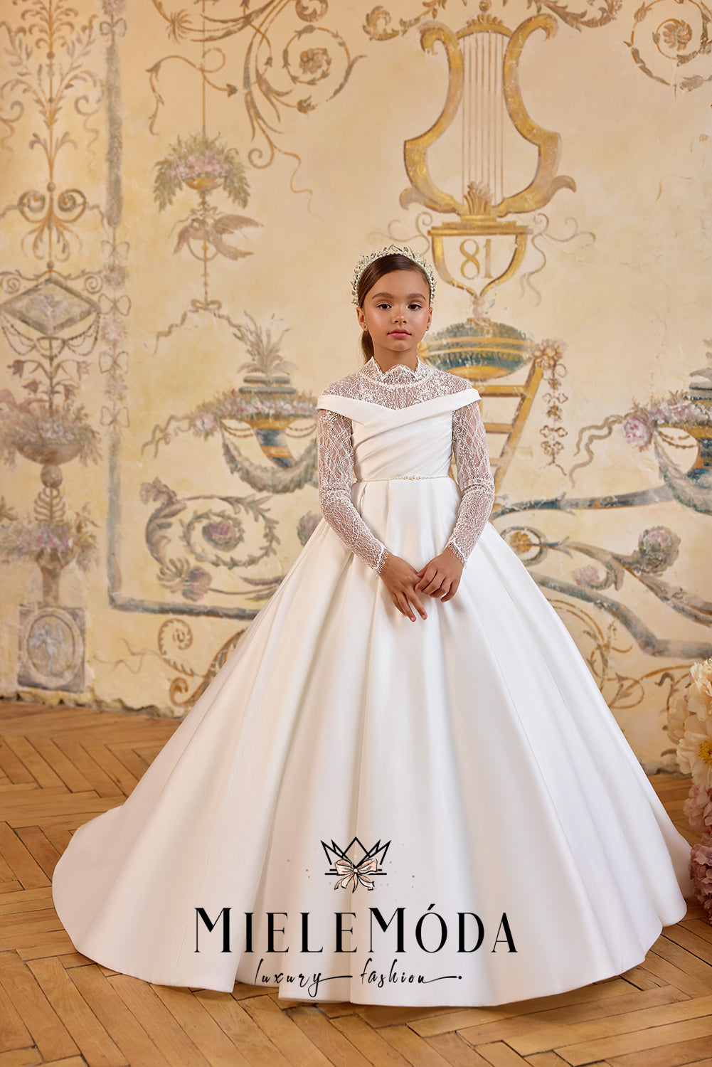 Couronne de Fleur Luxury First Communion Dress