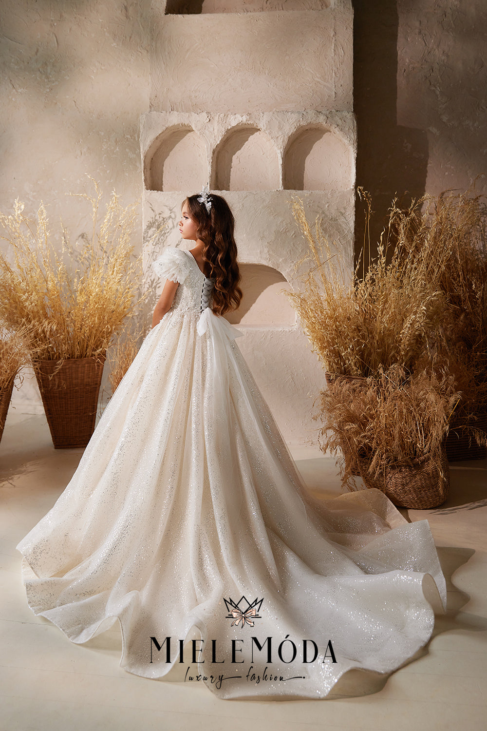 luxury party dresses for girls ceremonies VA213 Pleated Party Dresses For Girls Pageant Luxury Formal Children E Outong