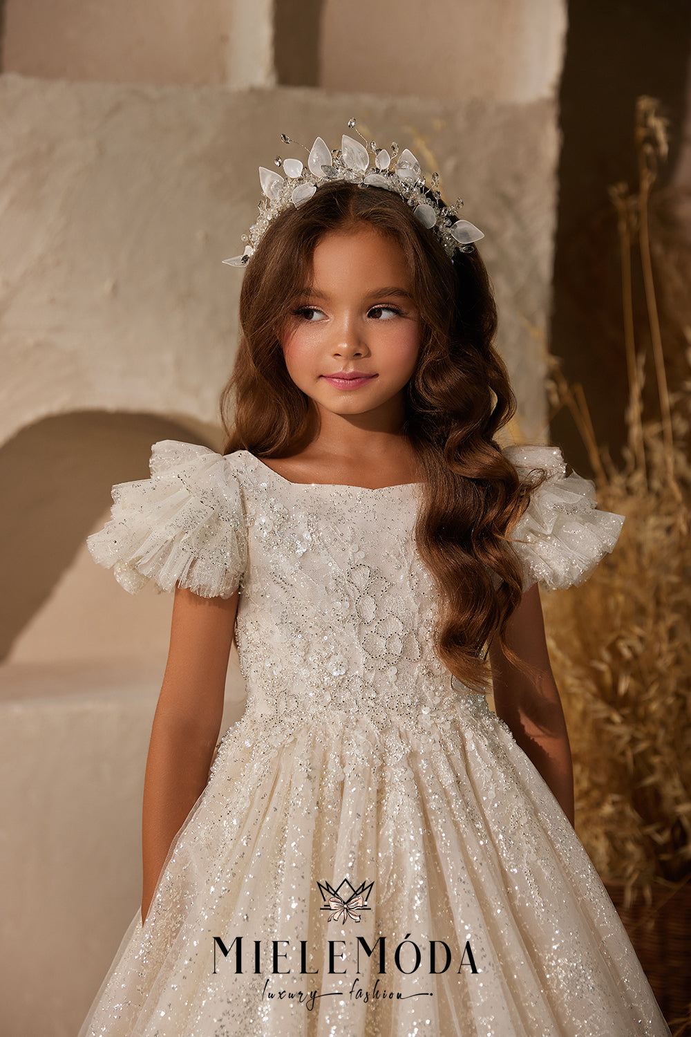 Crisanta Luxury Couture Flower Girl Dress