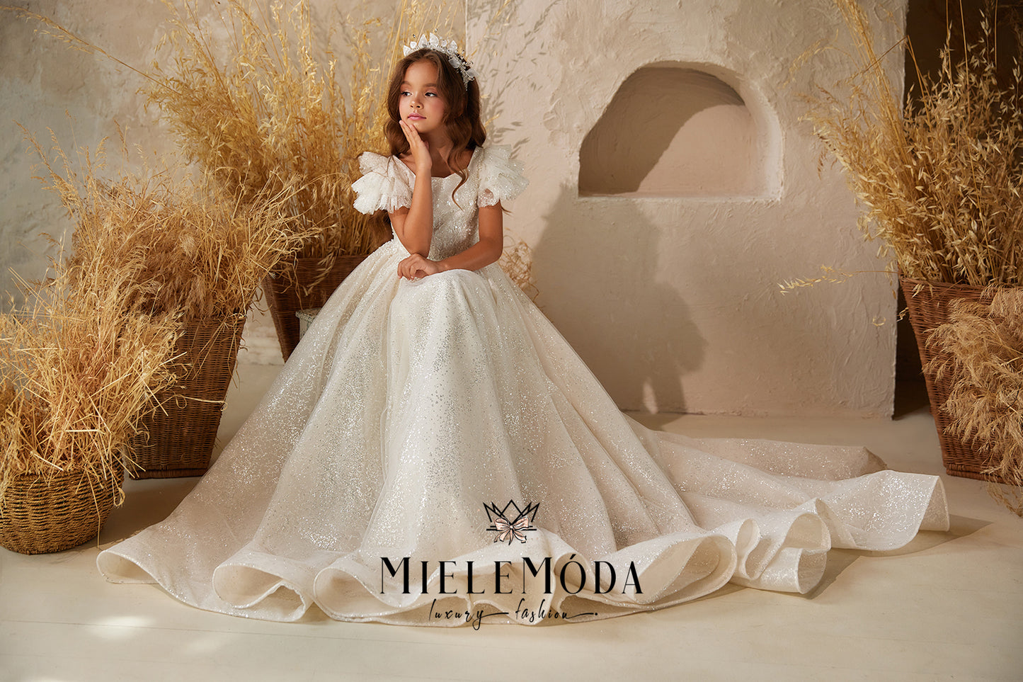 Crisanta Luxury Couture Flower Girl Dress