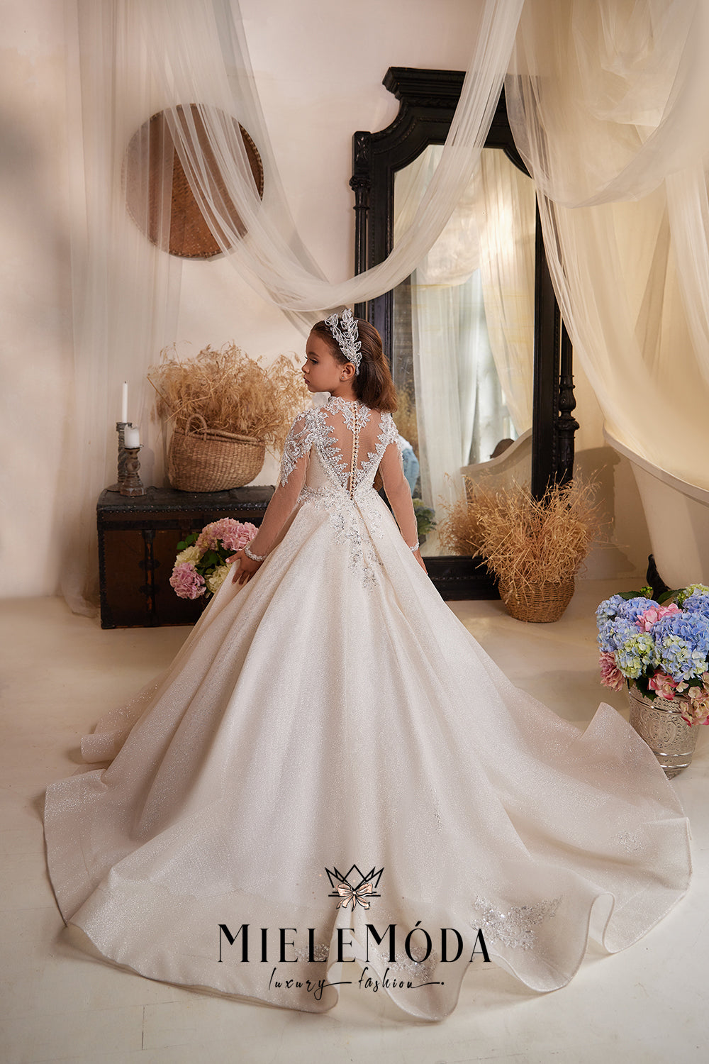 Dahlia Luxury Couture Flower Girl Dress