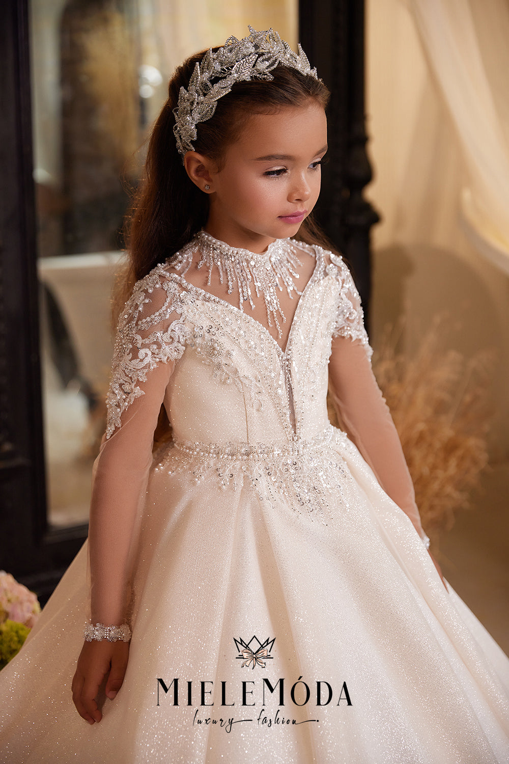 Dahlia Luxury Couture Flower Girl Dress