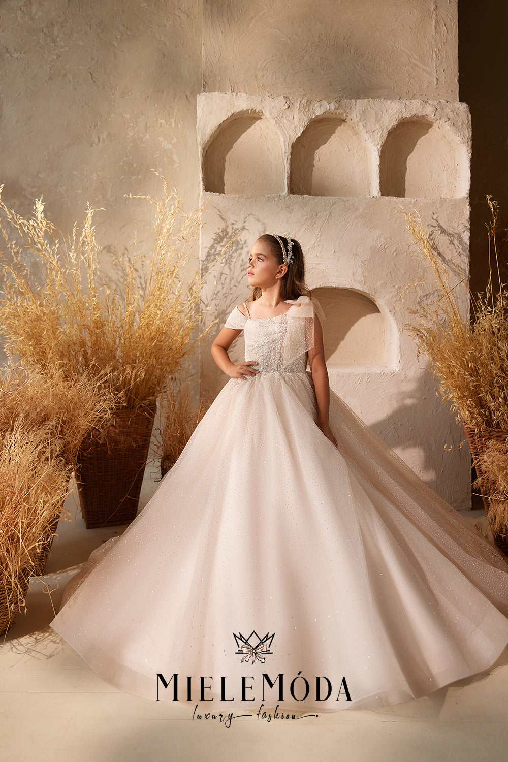 Delphine Couture Flower Girl Communion Dress