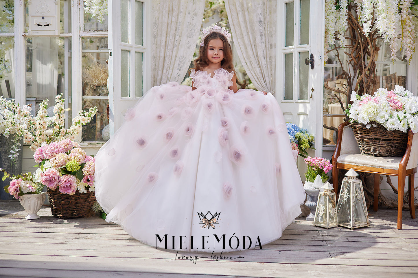 Eliza Luxury Couture Flower Girl Dress