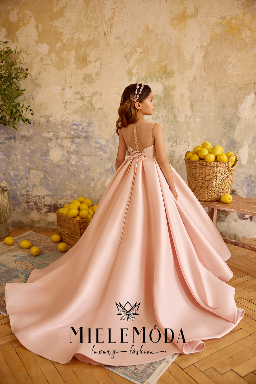 Étoile Rose Couture Flower Girl Communion Dress