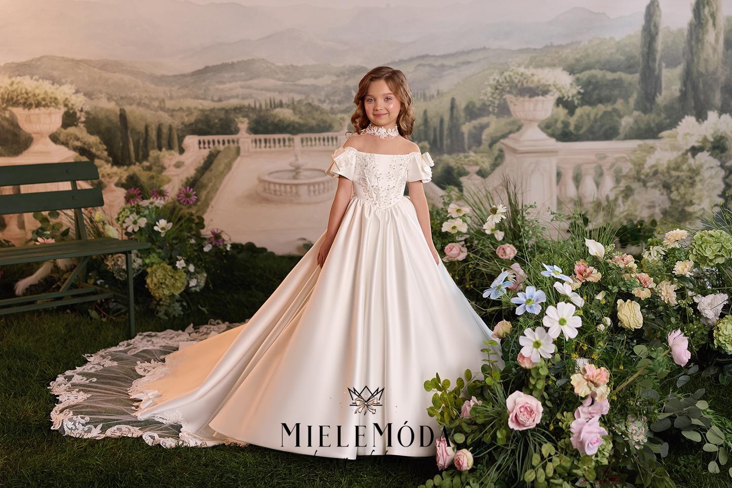 Fiorella Couture Flower Girl First Communion Dress