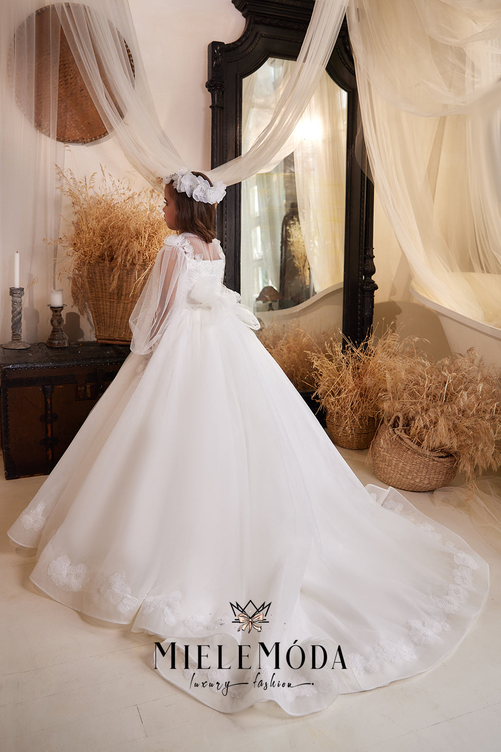 Florentina Couture Flower Girl Communion Dress