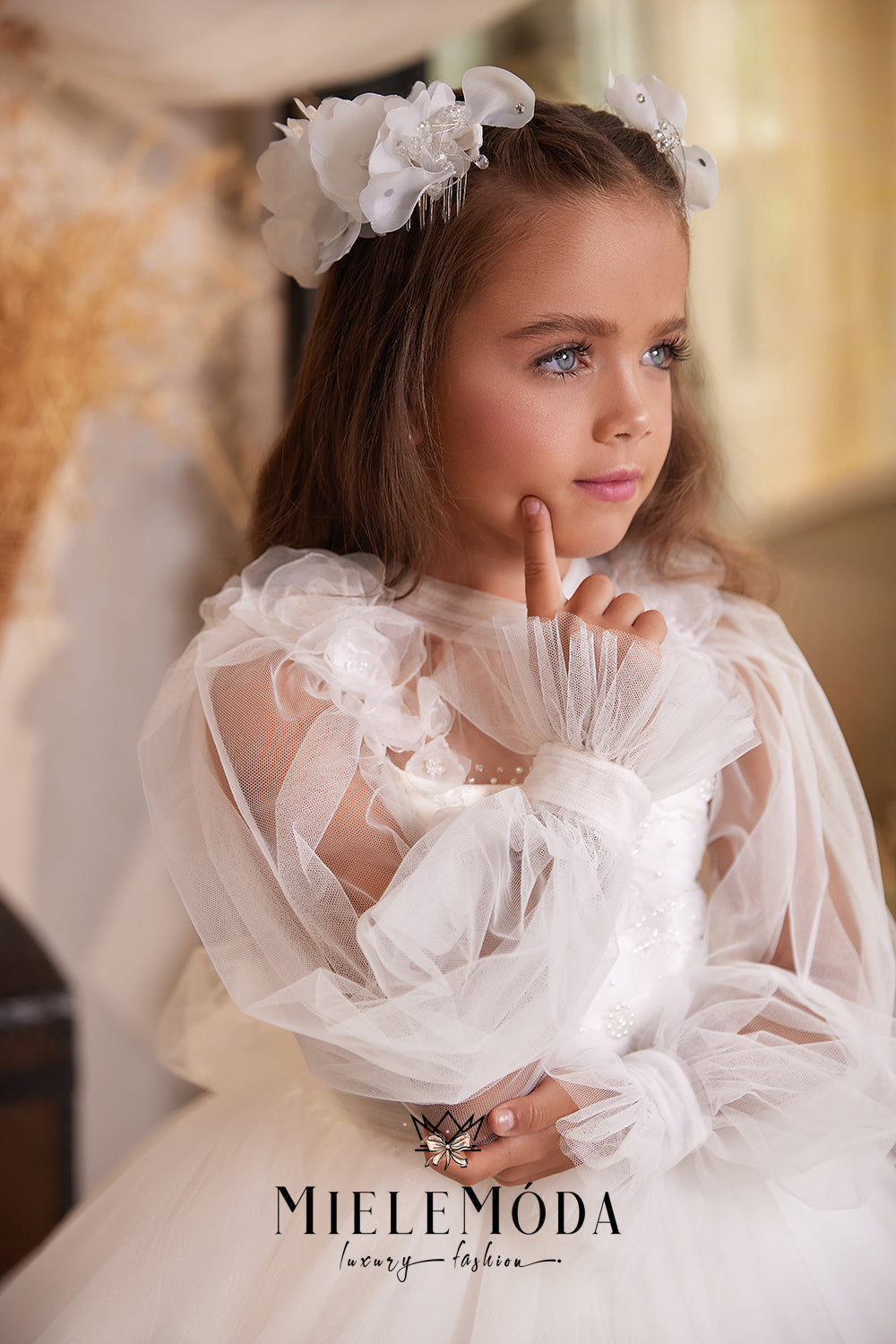 Florentina Couture Flower Girl Communion Dress