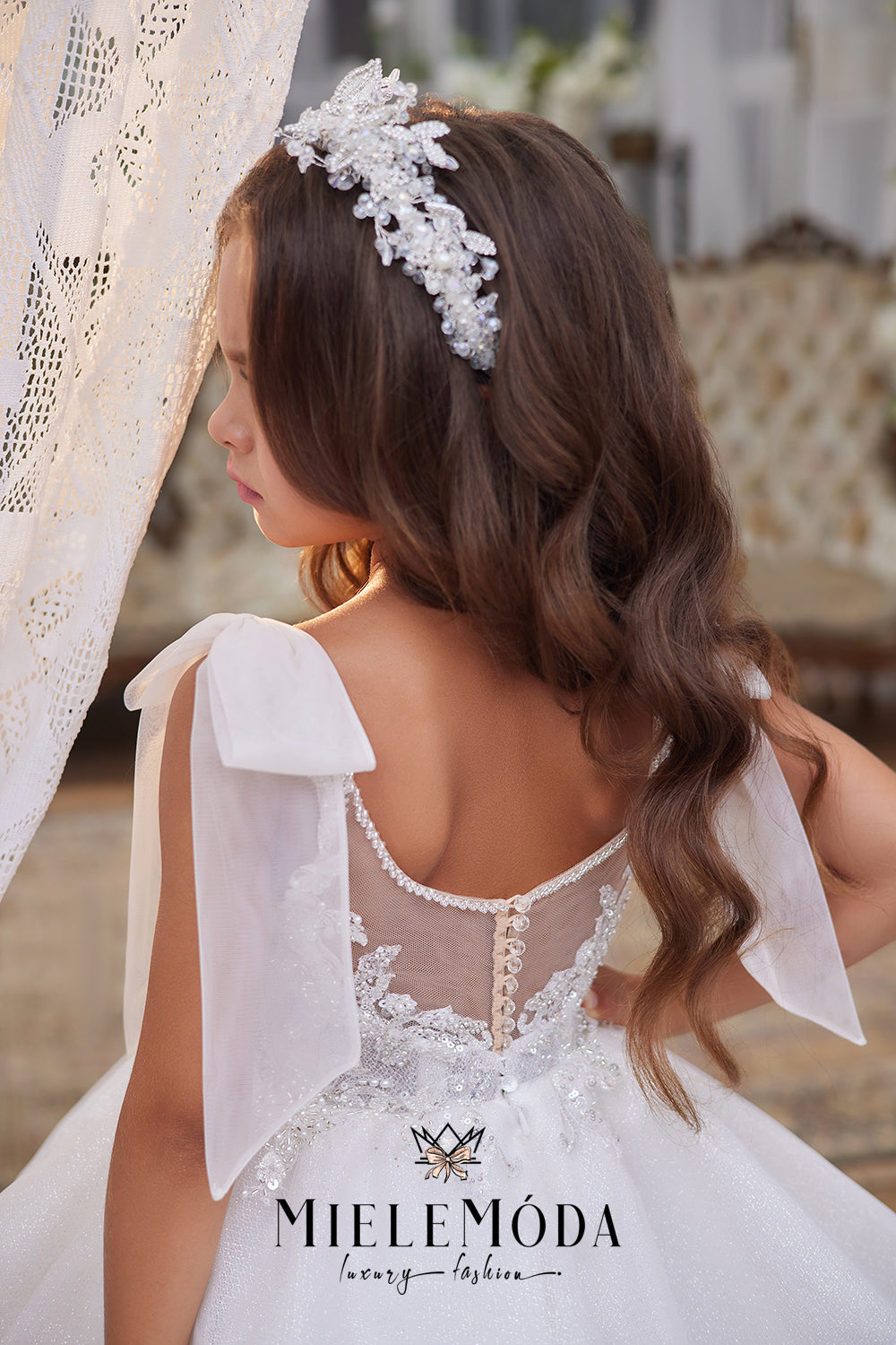 Freesia Luxury Flower Girl Communion Dress
