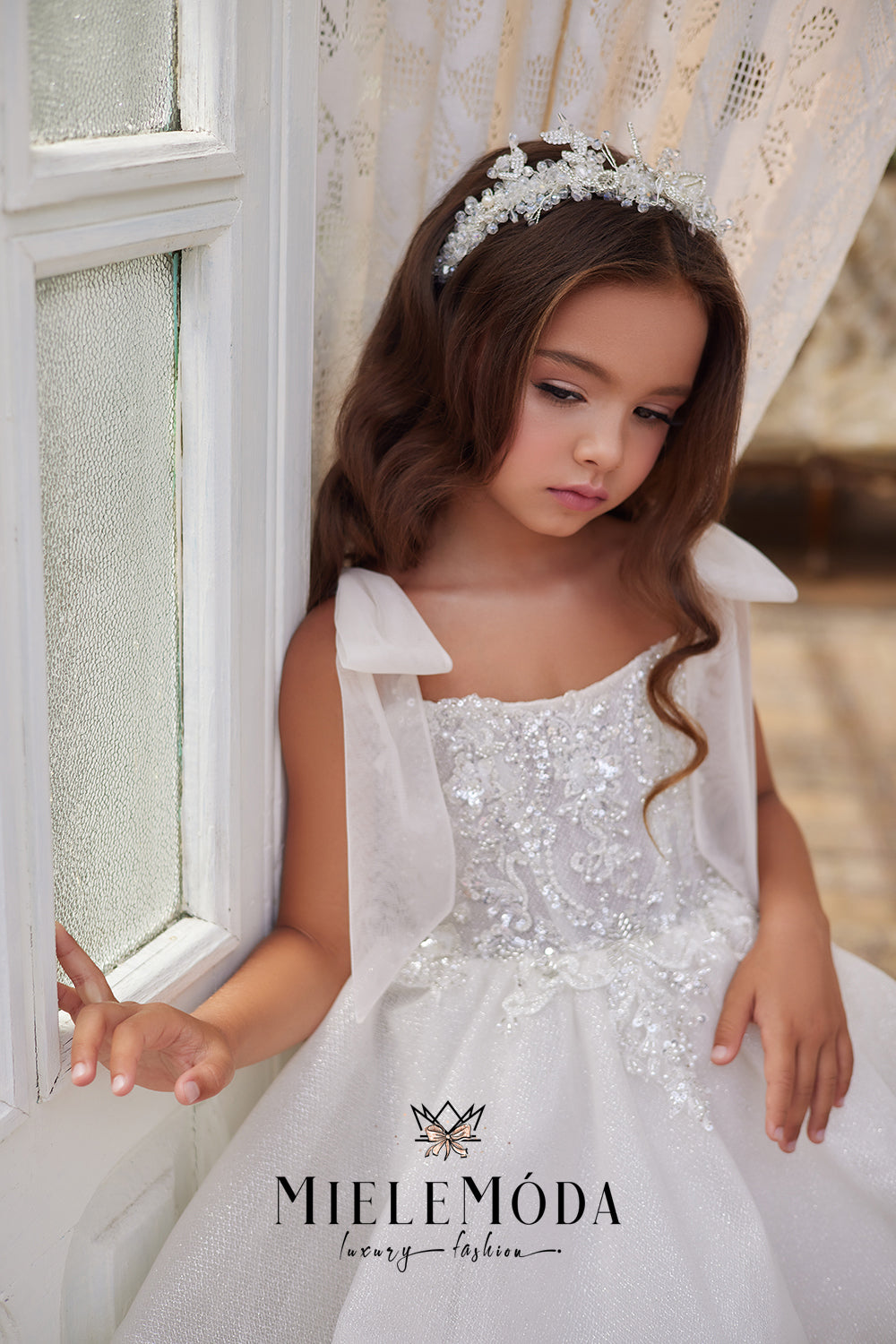 Freesia Luxury Flower Girl Communion Dress