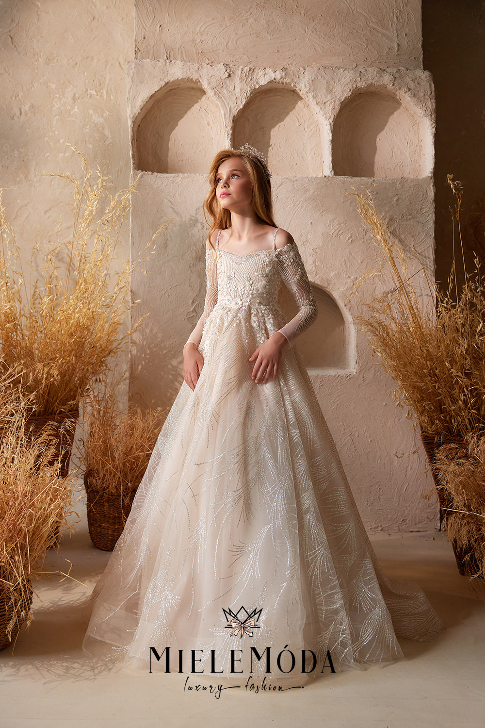 Gardenia Couture Flower Girl Communion Dress