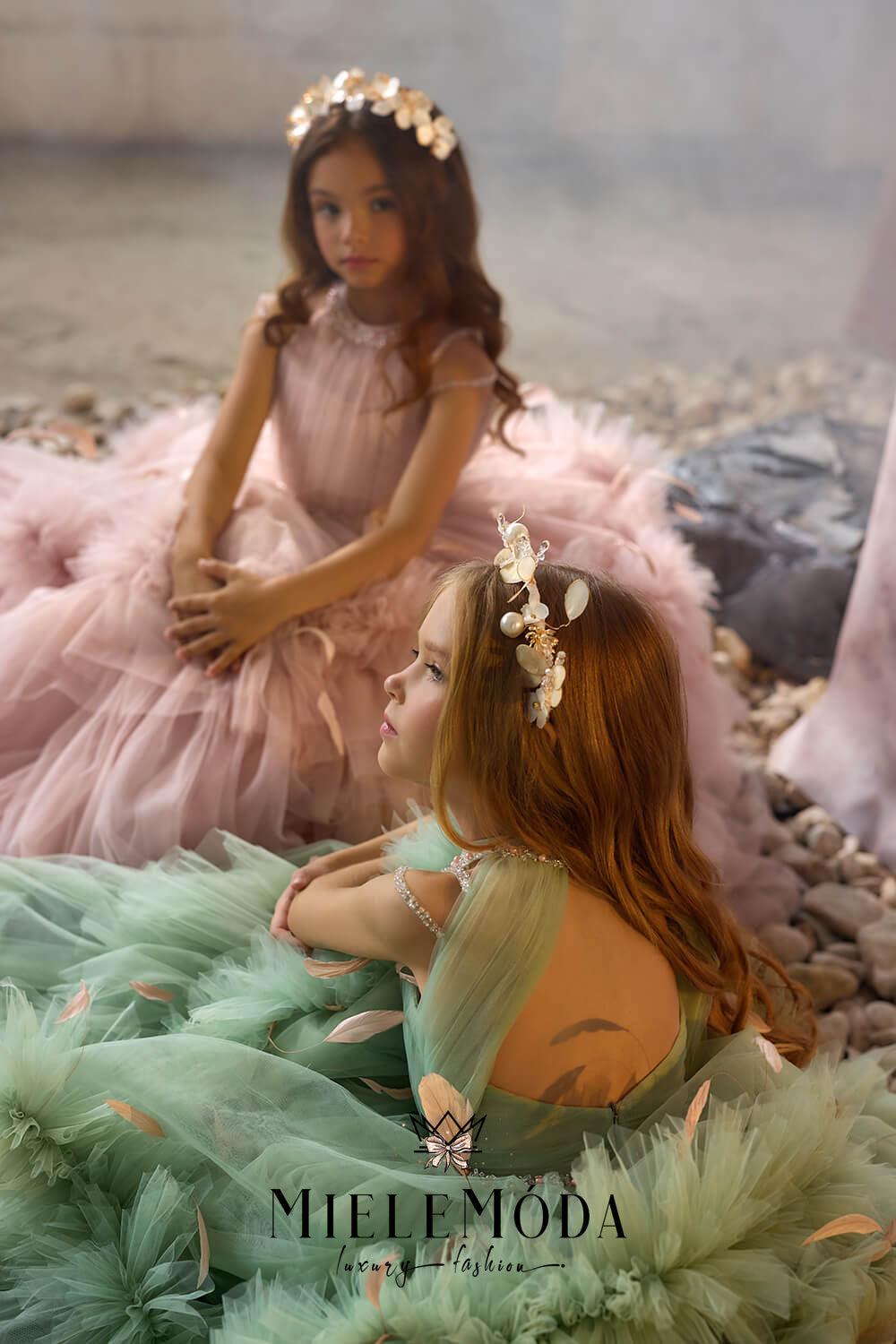 Gossamer Lily Couture Flower Girl Dress