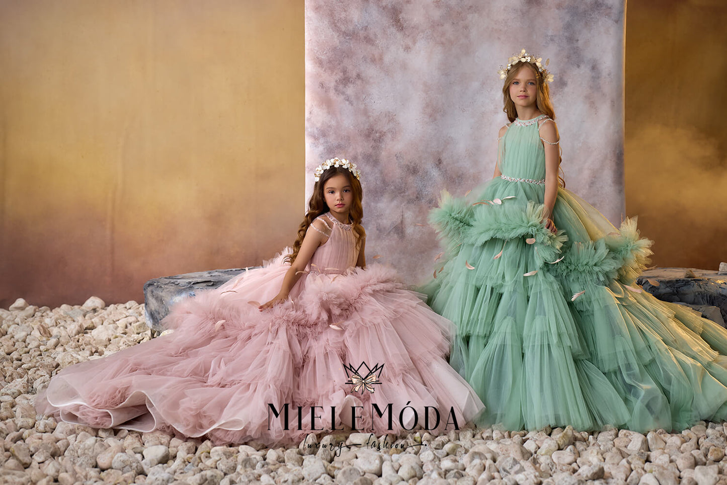 Gossamer Lily Couture Flower Girl Dress