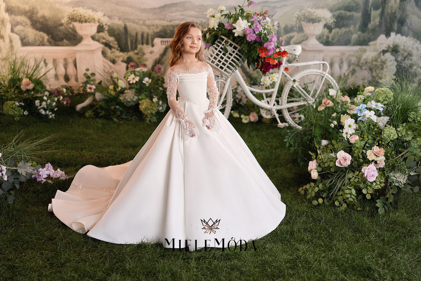 Juliette Flower Girl Communion Lace Dress