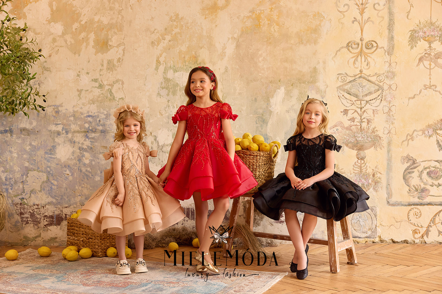 Larmes de Rosé Couture Flower Girl Birthday Dress