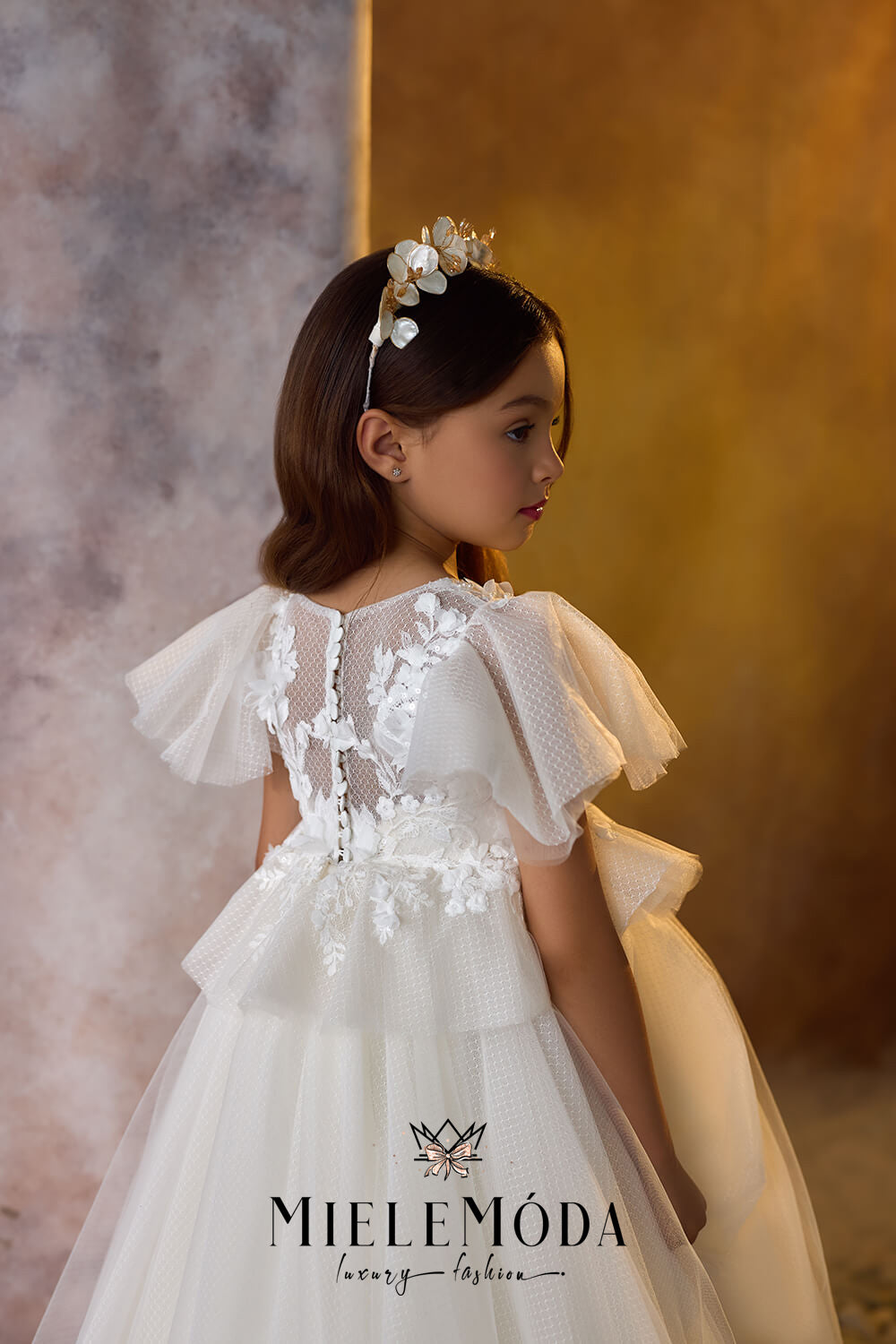 Lily Dewdrop Luxury Flower Girl Dress