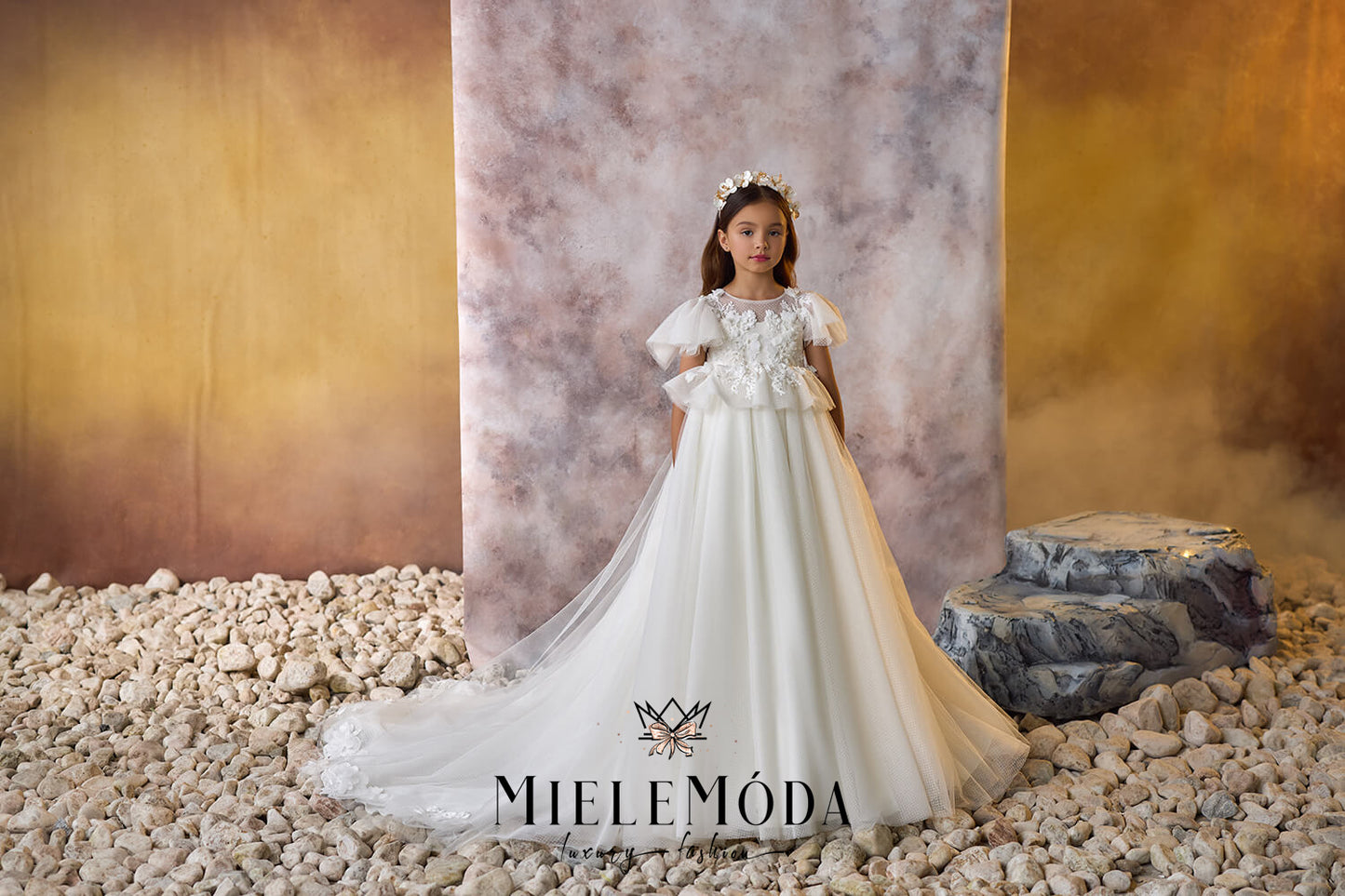 Lily Dewdrop Luxury Flower Girl Dress