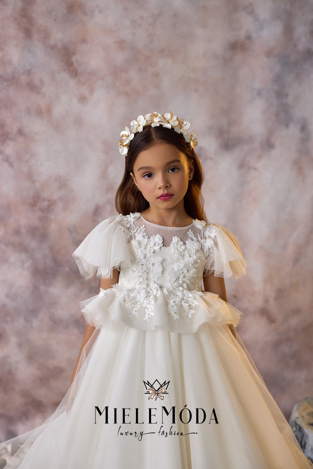 Lily Dewdrop Luxury Flower Girl Dress