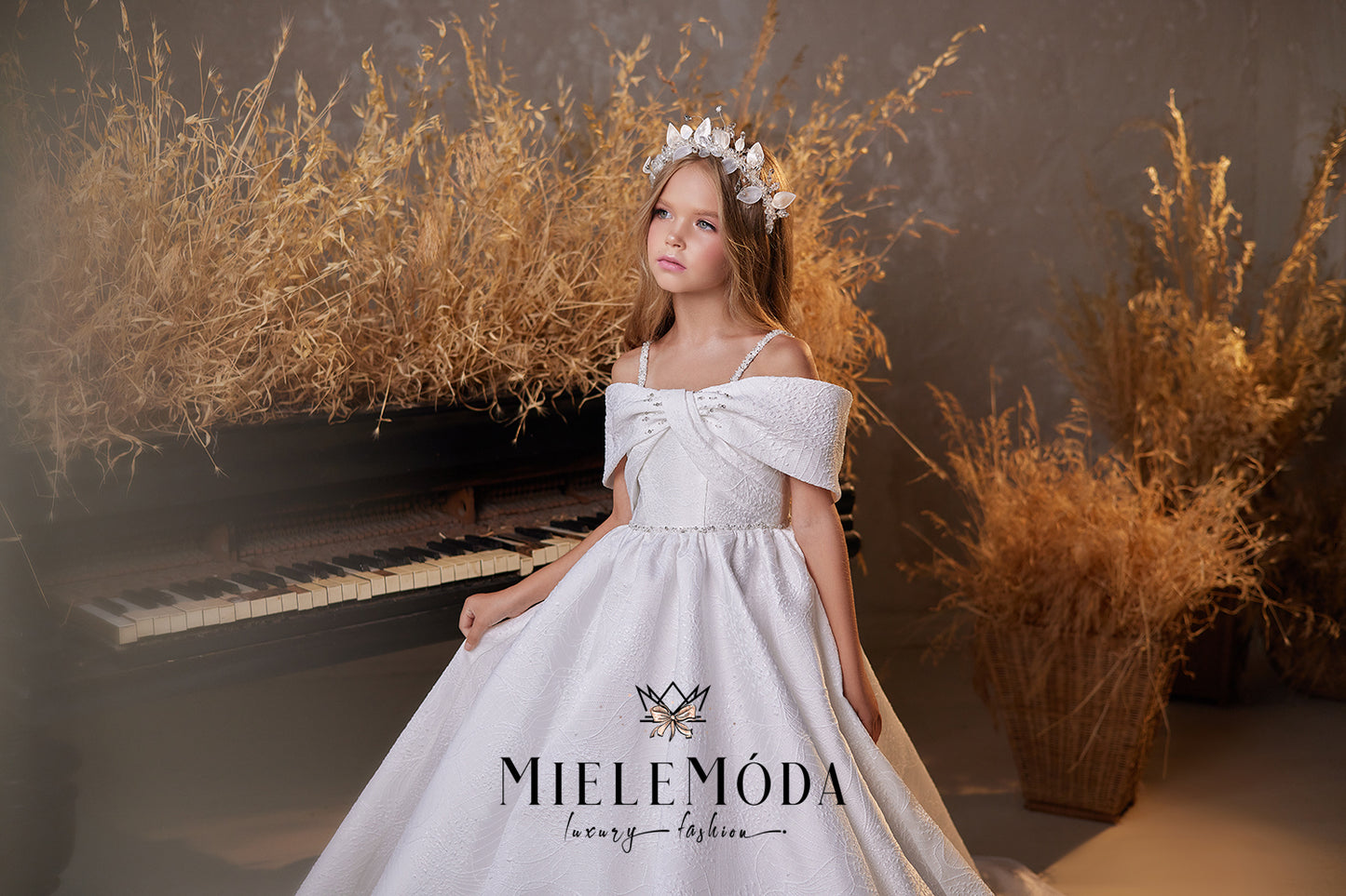 Linnea Couture Flower Girl Communion Dress