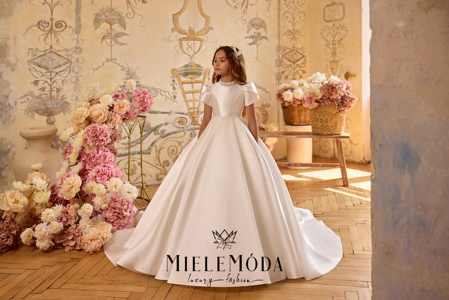Lumière Belle Luxury Beaded Flower Girl Dress