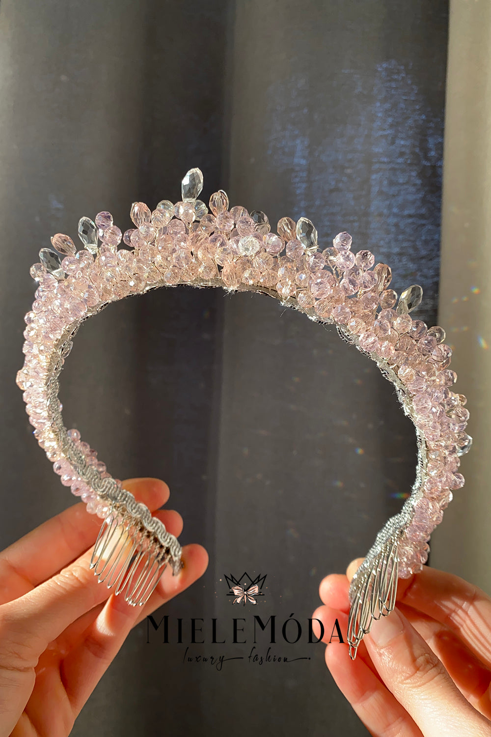 Luxury Flower Girl Crystal Beaded Hair Accessory