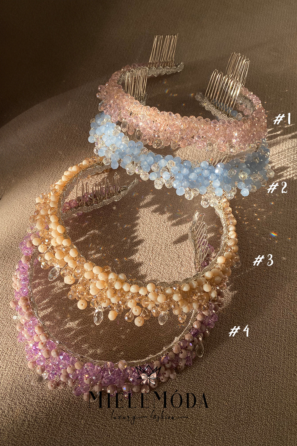 Luxury Flower Girl Crystal Beaded Hair Accessory