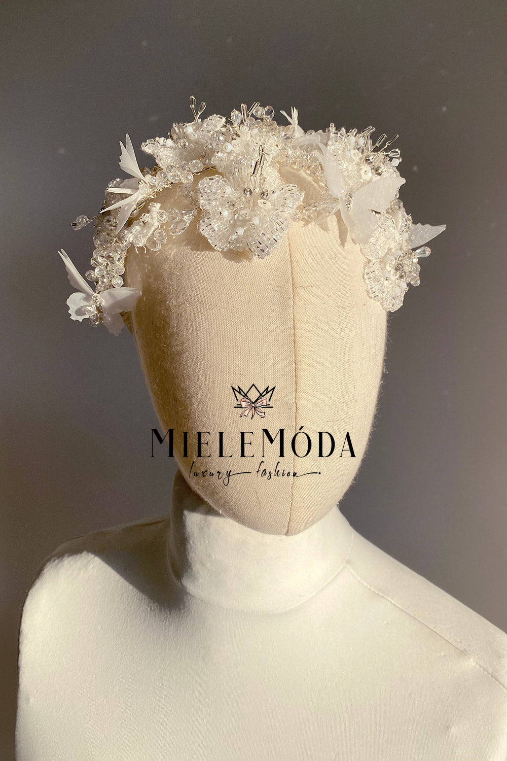 Luxury Beaded Crystal Butterflies Hair Accessory