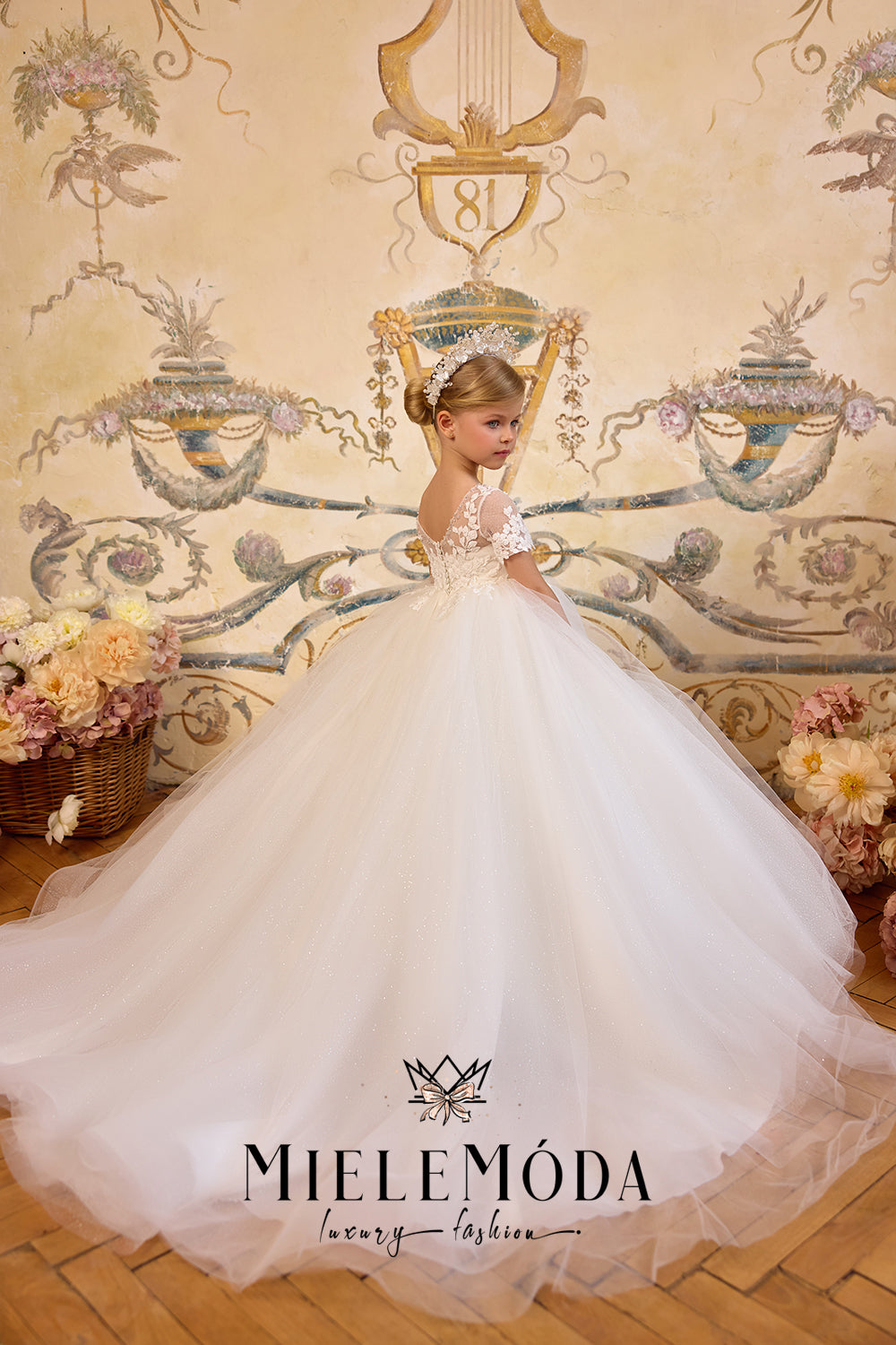 Lys d’Amour Couture Flower Girl Communion Dress