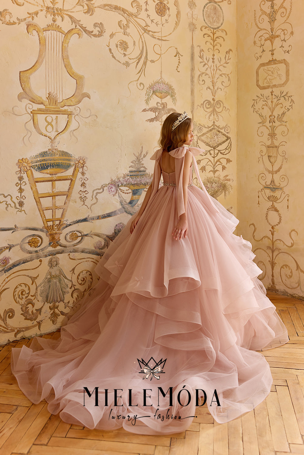 Mademoiselle Rosée Couture Flower Girl Dress