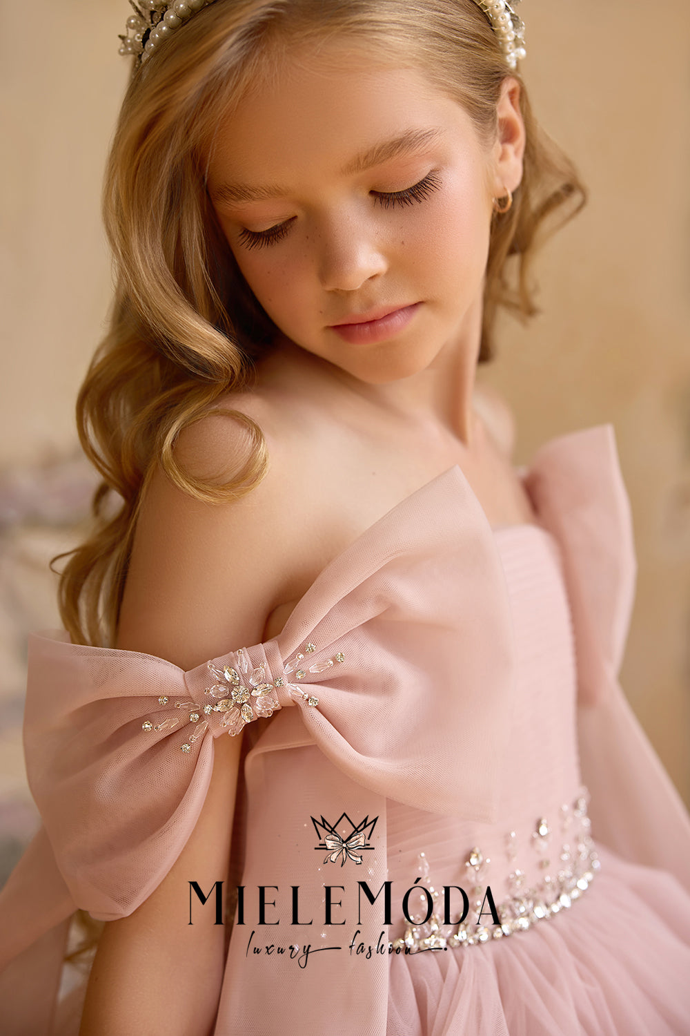 Mademoiselle Rosée Couture Flower Girl Dress