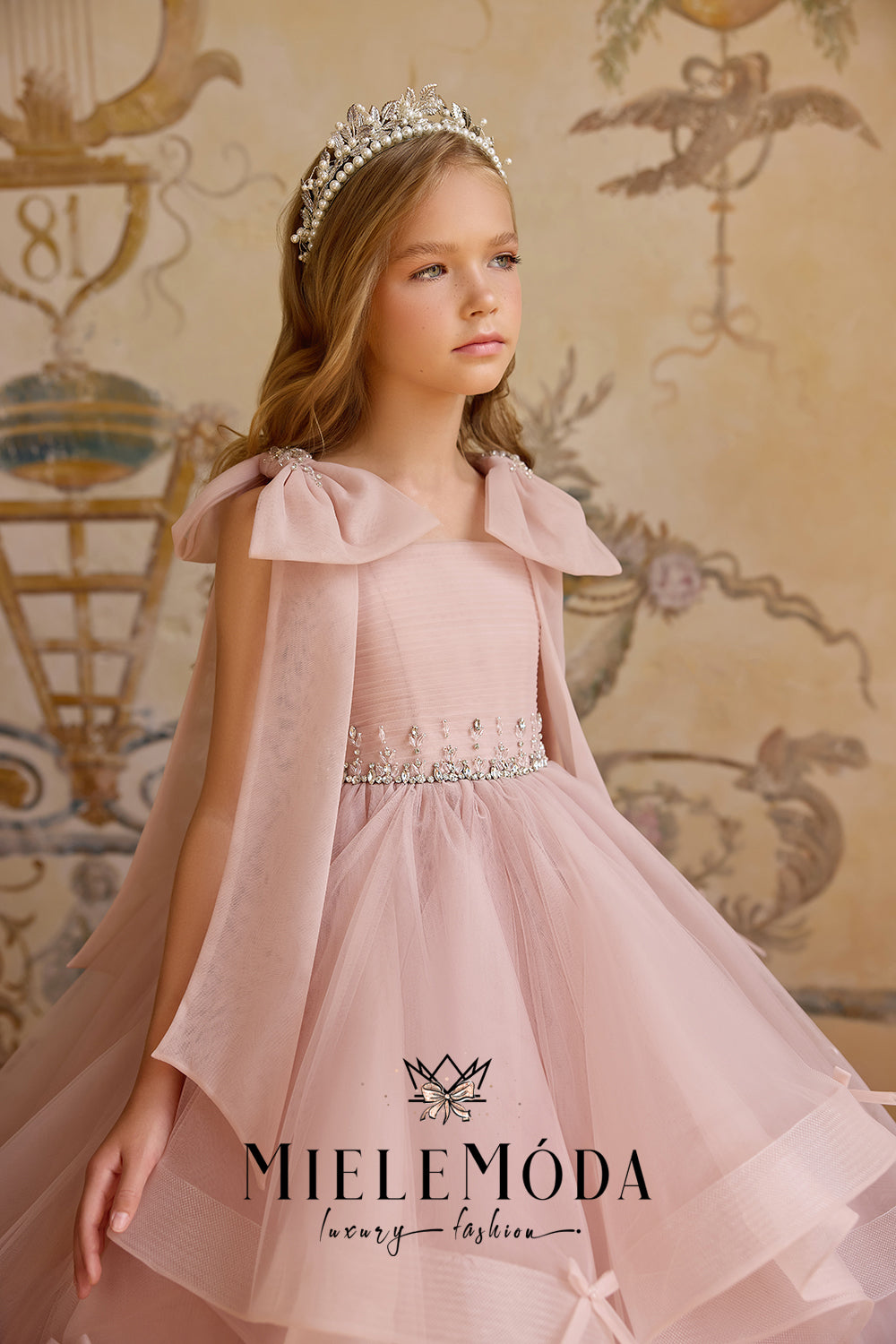 Mademoiselle Rosée Couture Flower Girl Dress